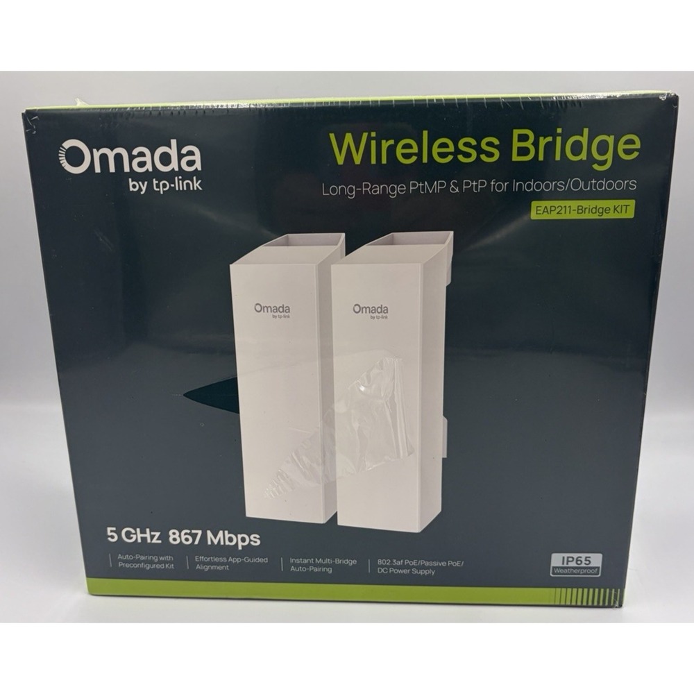 TP-Link Omada EAP211-Bridge KIT 5 GHz 867 Mbps IP65 Sealed NEW